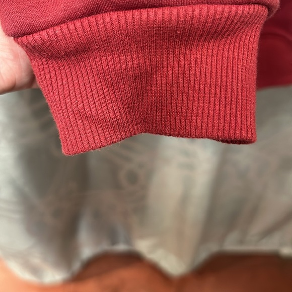 Cute Cat Cozy Boyfriend Hoodie - Large. Red Brick color. - Picture 4 of 6